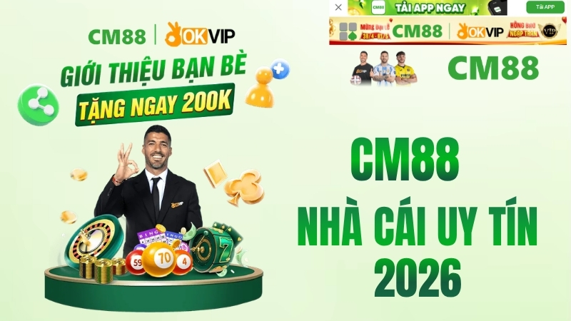 CM88🎖️ Đăng Nhập & Đăng Ký CM88.com, Link An Toàn